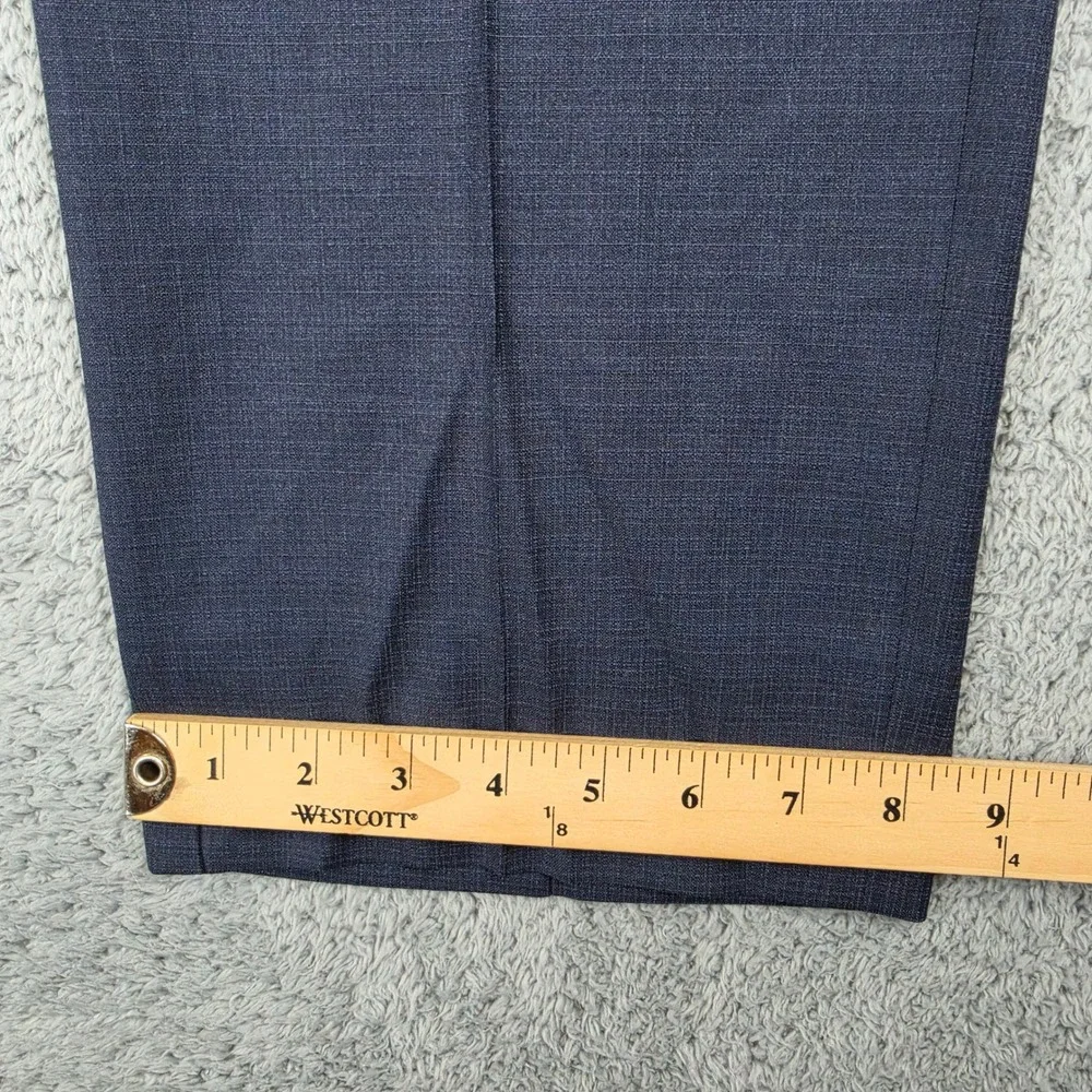 Santorelli Romeo Dress Pants Mens 34 Blue Grey Virgin Wool Made in Italy Romeo